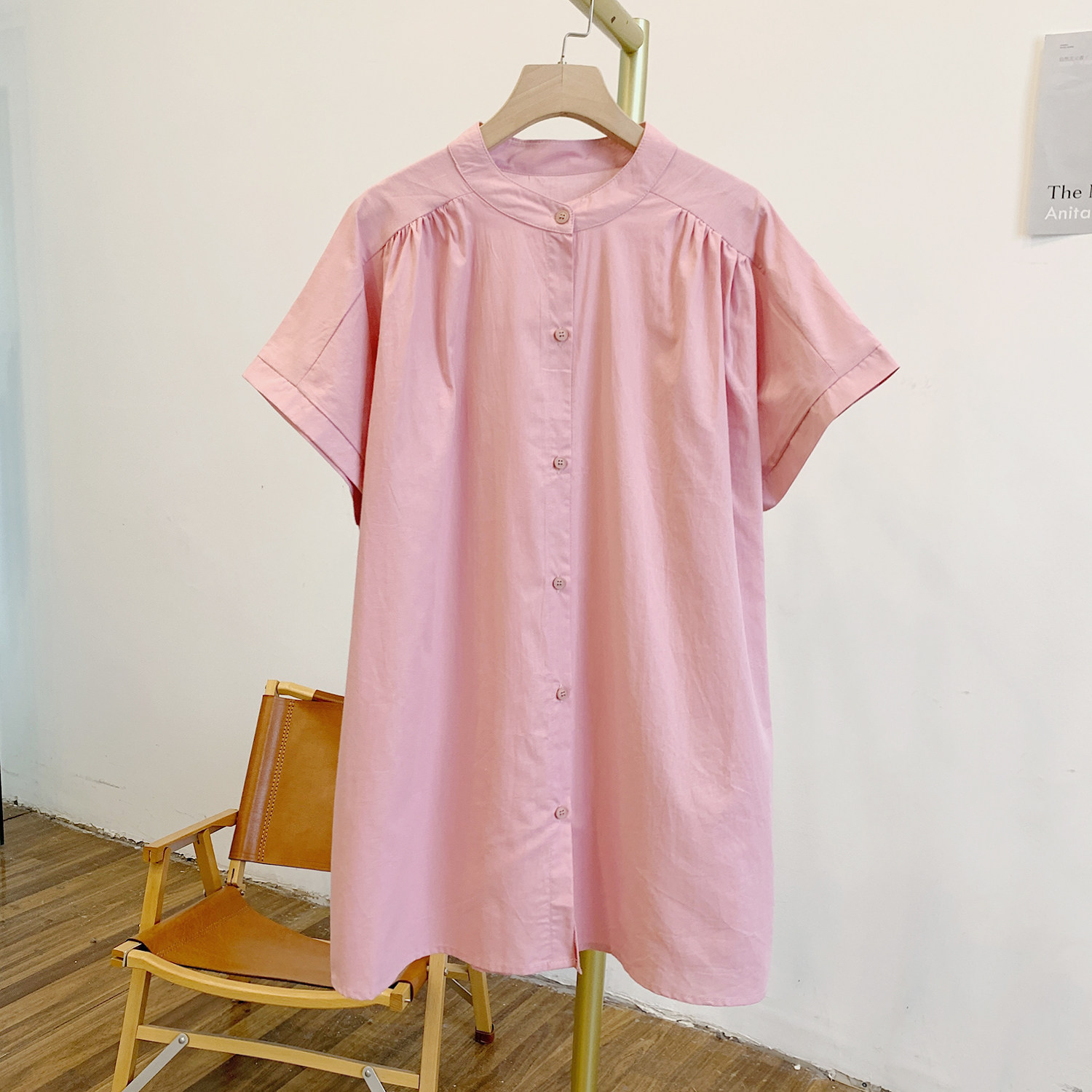 C4378纯色圆领全开扣短袖衬衫,女装/女士精品,衬衫,淘宝优惠券,粉丝福利购,淘宝优惠卷