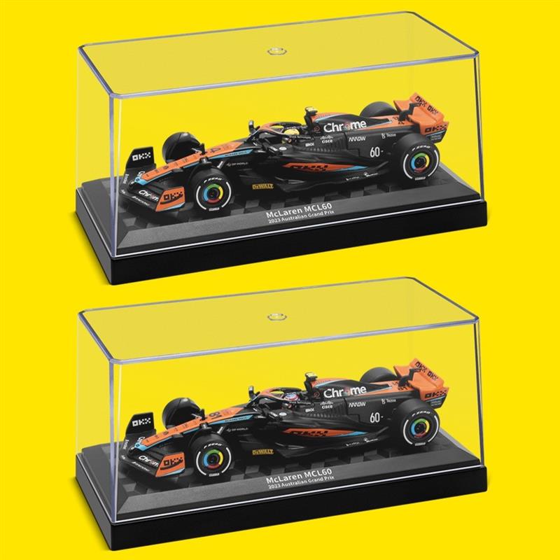 彩珀1:43赛车模型迈凯伦MCL60方程式F1儿童玩具汽车收藏摆件