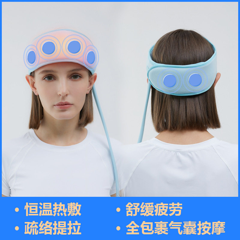 头部按摩器头皮按摩仪神器电池家用电动揉捏按摩带热敷经络
