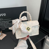 洲曼新款 手工编织包包可定制名字diy材料包手提斜挎包送女友礼物