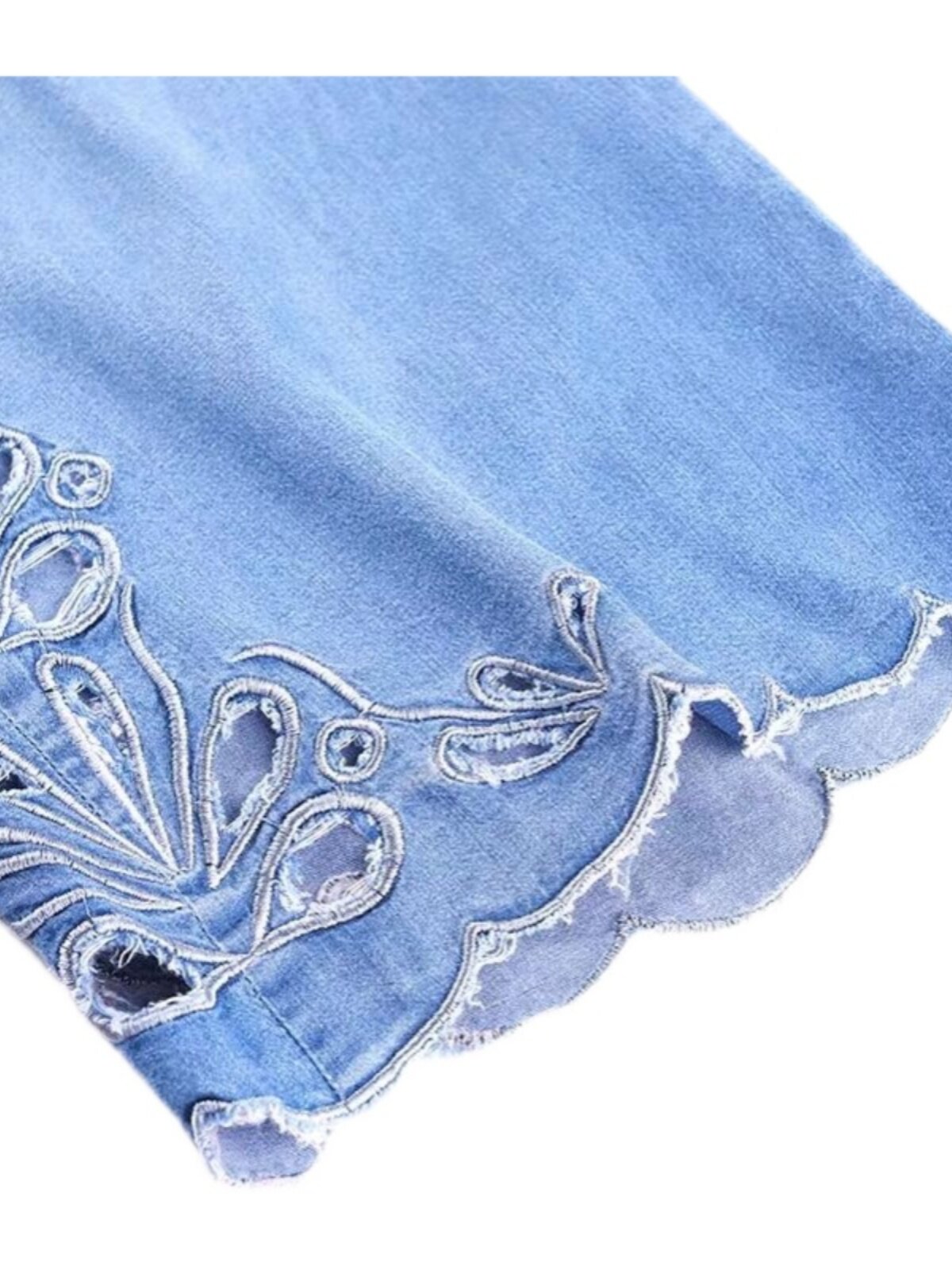 IN SUMMER LIGHT AND THIN SLIGHTLY FLARED CROPPED WIDE-LEG PANTS WOMENS TENCEL DENIM HIGH-WAISTED DRAPED ICE SILK ULTRA-THIN CROPPED JEANS