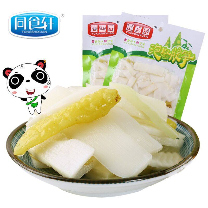 200gX4包。即食笋片泡椒竹笋酸辣香脆笋零食山竹下饭菜山椒竹笋片