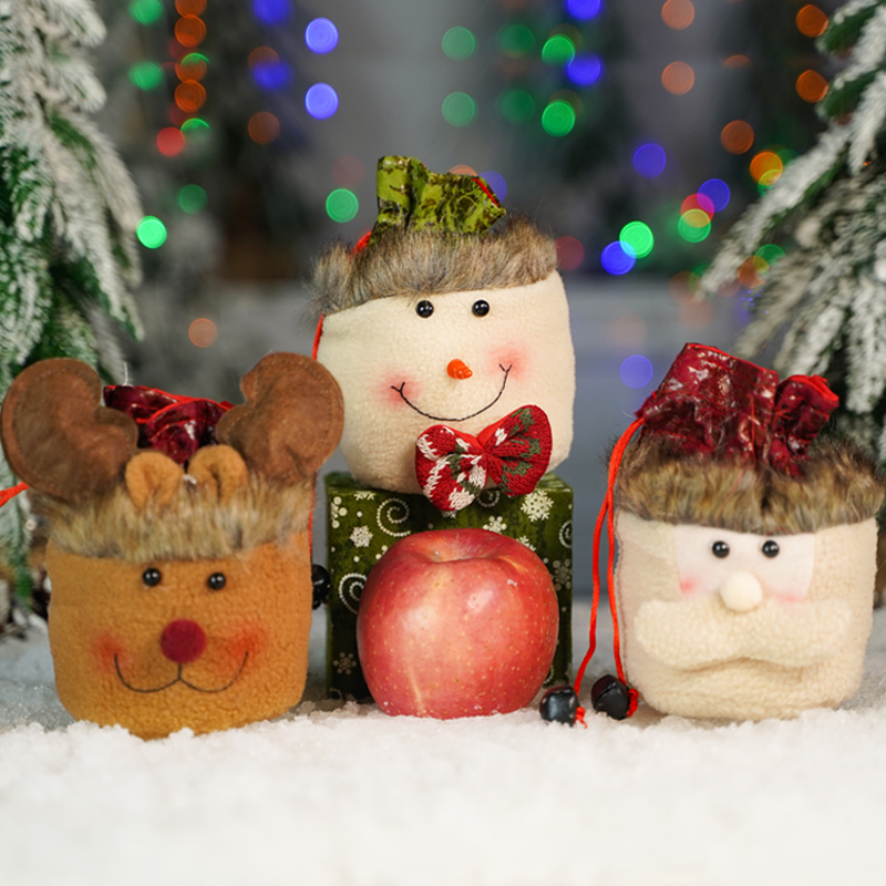 圣诞苹果袋平安夜小礼品袋