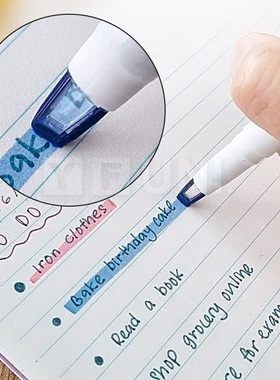 日本UNI三菱可视窗双头荧光笔标记学生用彩色划重点记号笔PUS103T