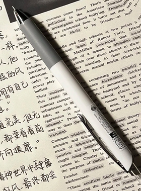 日本Pentel派通浮游笔0.5中油笔黑色轻羽原子笔BZN205签字笔学生