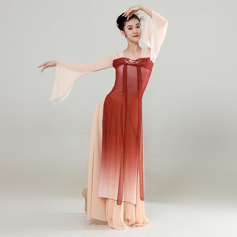古典舞舞蹈服女飘逸身韵齐胸舞蹈