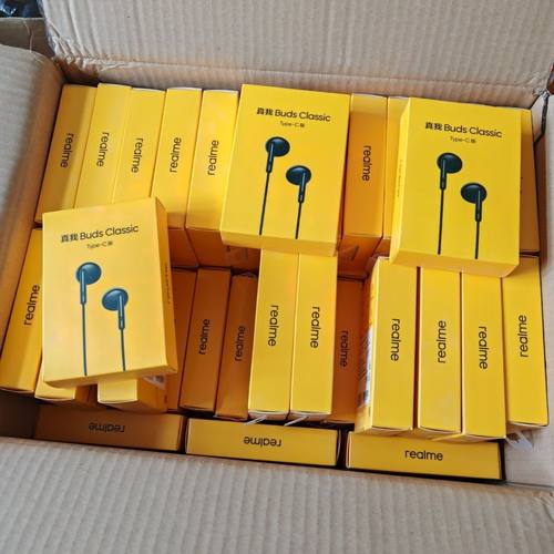 真我Realme Buds Classic经典版耳机半入耳式防缠绕通用耳机原装