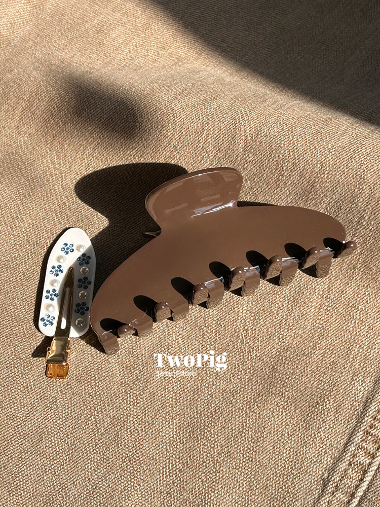 抓夹醋酸美拉德烤奶咖色