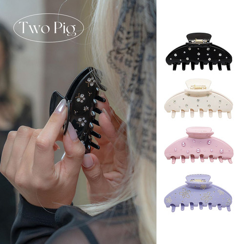 emijay同款暗夜精灵水钻蝴蝶抓夹