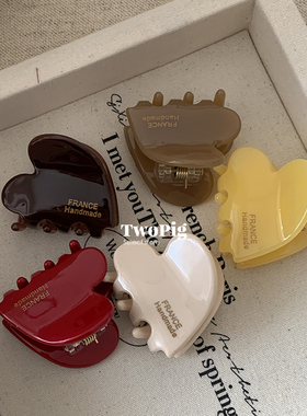 france爱心糖果色发夹小号醋酸甜美少女可爱风刘海侧边碎抓夹发饰