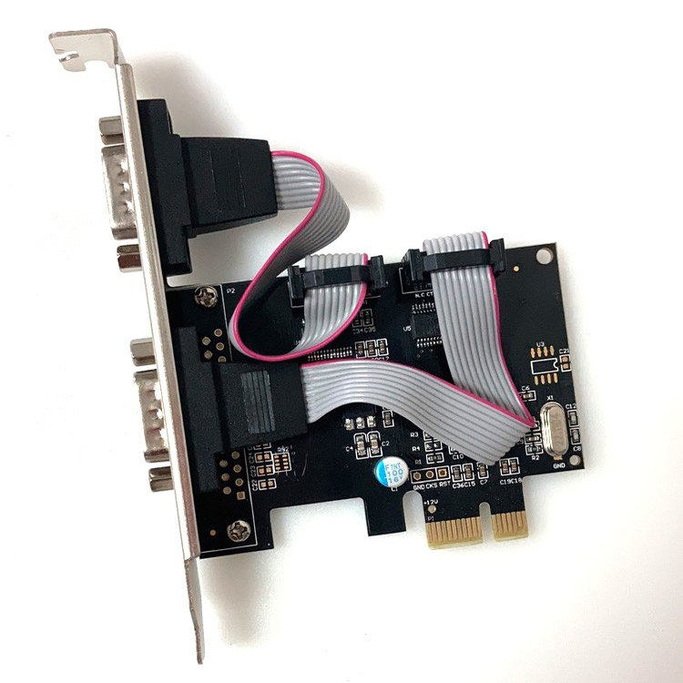 Abadia/阿巴迪亚SD-PEX15022-W3 PCIe转双串口扩展卡RS232*2个DB9