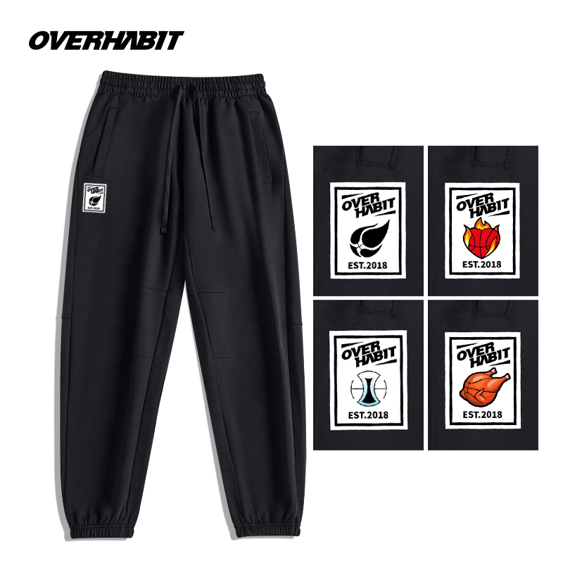 JG军哥秋冬新款男休闲束脚裤