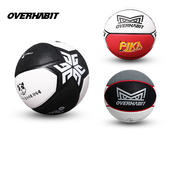 OVERHABIT军哥网红室内外耐磨防滑蓝球真皮手感七号个性 标准篮球