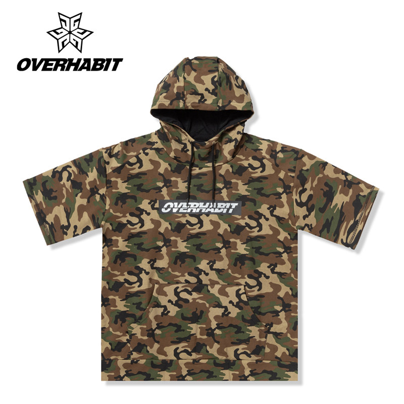JG summer New products Same item Camouflage Short Sleeve Hooded Sweater Socket Sweatshirt Basketball train Short sleeved coatin the Sportswear/Casual Clothing , Sports Sweater/Pullover  category - from Buy2taobao.com to provide professional Taobao agent buy service