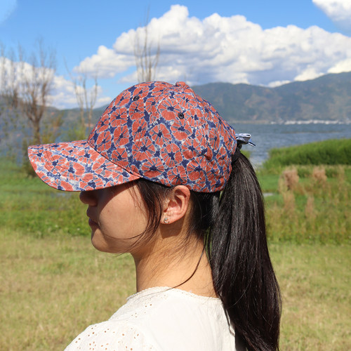 蓝山纯棉彩色防晒休闲棒球帽男女