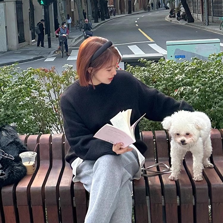 小末家温柔羊毛休闲毛衣