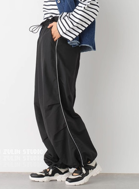 祖琳家◆专柜在售日单LEPS1M降落伞裤宽松显瘦运动裤