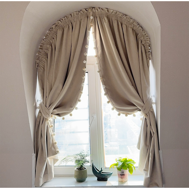 拱形窗帘弧形窑洞圆型