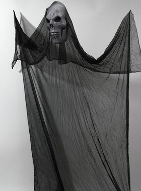 恐怖幽灵吊鬼万圣节装饰大挂件鬼节鬼脸挂饰吊饰大飘鬼酒吧密室