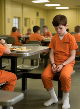 橙色囚服两件套跨境万圣节路易吉cosplay服装美国监狱服角色扮演