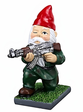 装饰礼物公仔万圣节圣诞新品陆军花园小矮人雕像树脂工艺品家居