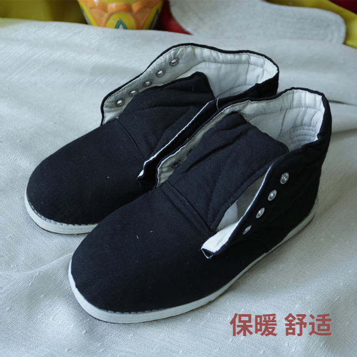 正品冬季棉鞋系带黑色棉布胶底保暖羊毛毡78式老式劳保男女特大码
