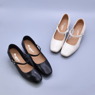 头层牛皮玛丽珍鞋 包邮 新款 女包头复古奶奶鞋 粗跟单鞋 微瑕软底女鞋