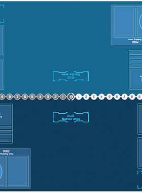 数码宝贝DTCG暴龙大冒险天使兽对战卡牌双人垫子简中英文卡垫牌垫