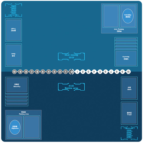 DTCG双人对战卡垫数码宝贝