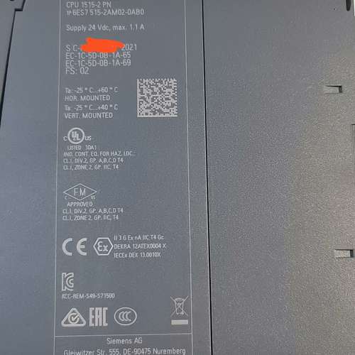 （议价)6es7515-2am02-0ab0模块，侧，