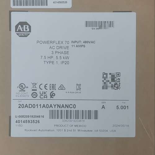 （议价)20AD011A0AYNANC0  罗克韦尔AB 变频器