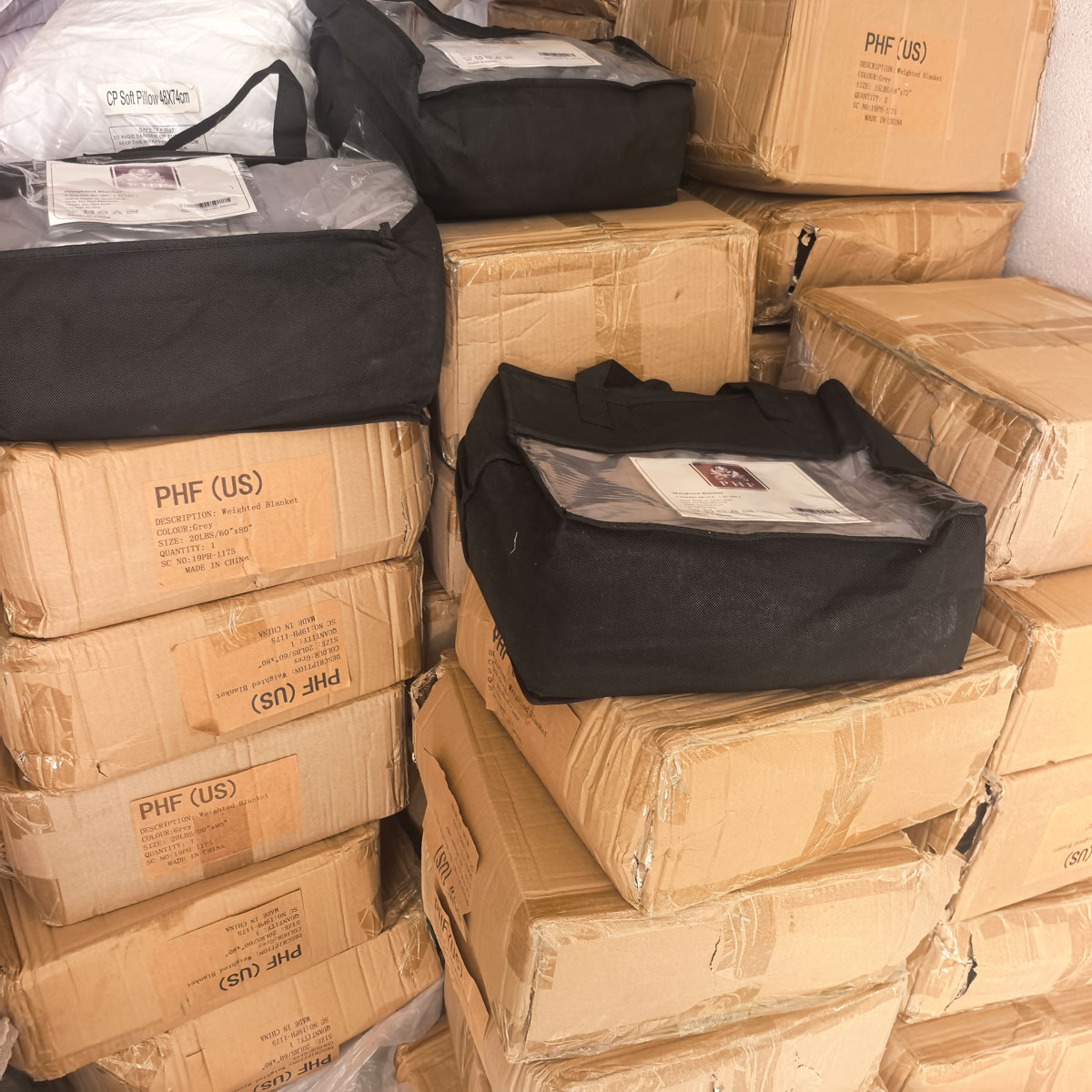 出口美国尾单重力被压力被减压助眠加重被子 18斤重