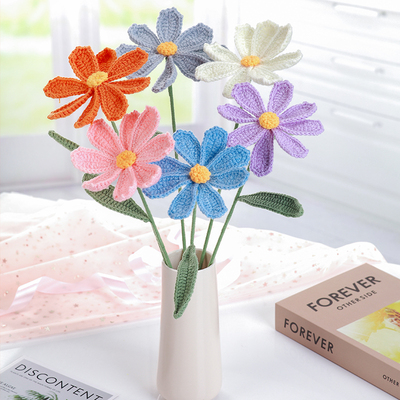 成品格桑花纯手工编织