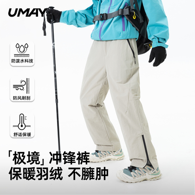 佑美新款白鸭绒羽绒裤