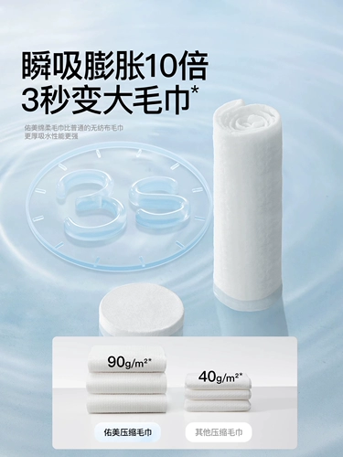 Одноразовые влажные салфетки для умывания, хлопковое банное полотенце, портативная упаковка для путешествий, увеличенная толщина