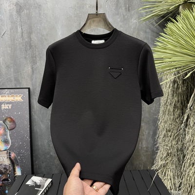 轻奢极简风短袖T恤软糯舒适打底