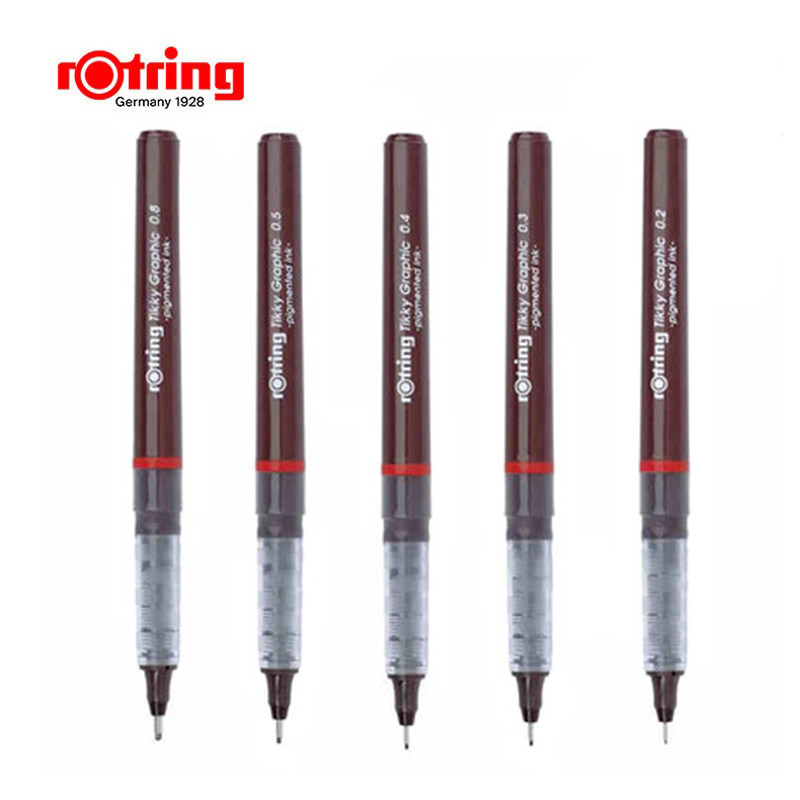 rotring德国红环直液式一次性针笔描图笔针管笔勾线草图笔 单支价