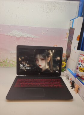 二手惠普暗影精灵游戏本电脑，i7四核高性能处理器搭配4G独显