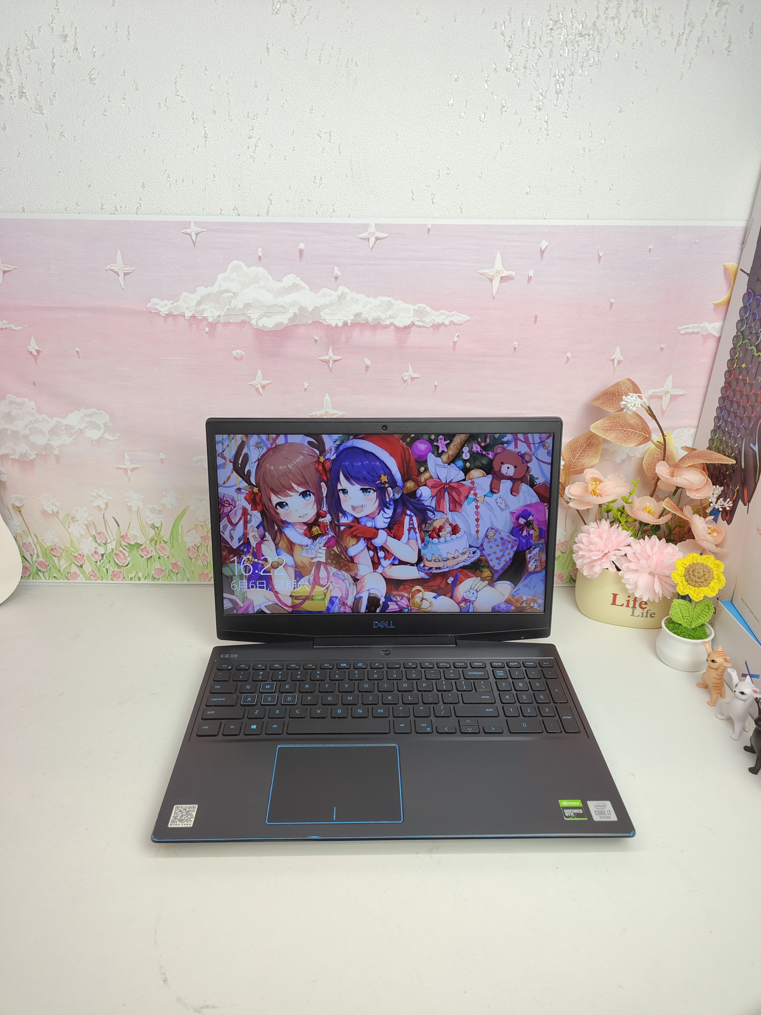 二手戴尔G3 3500游戏本10代i7,144hz高清屏GTX16504G独显