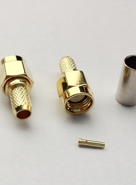 RP-SMA-J-3 反极内螺纹内孔SMA公头 母针 接RG58 50-3馈线SMA接头