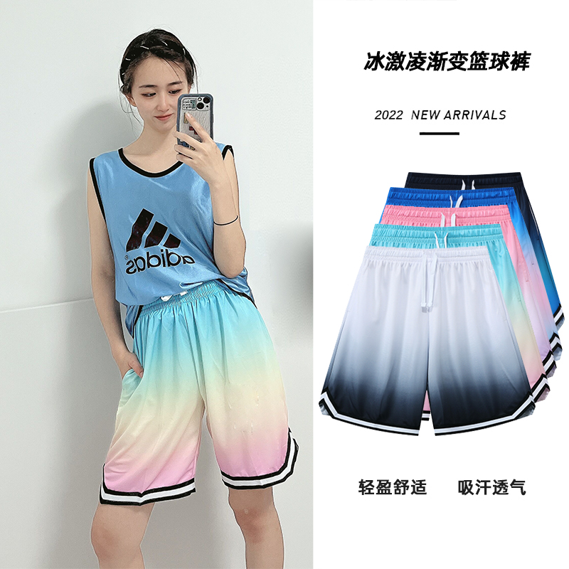 男女同款跑步五分裤速干