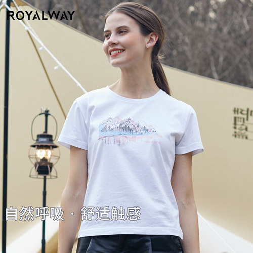 ROYALWAY夏季新款圆领短袖T恤女