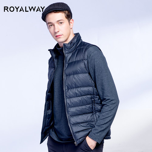 ROYALWAY羽绒背心鸭绒无袖羽绒服