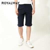 ROYALWAY美户户外夏季新款男士休闲短裤弹力速干工装裤多口袋裤子