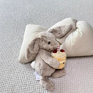 航家生日蛋糕新品安抚熊公仔兔趣味可爱陪伴安抚邦尼巴jc塞罗礼物