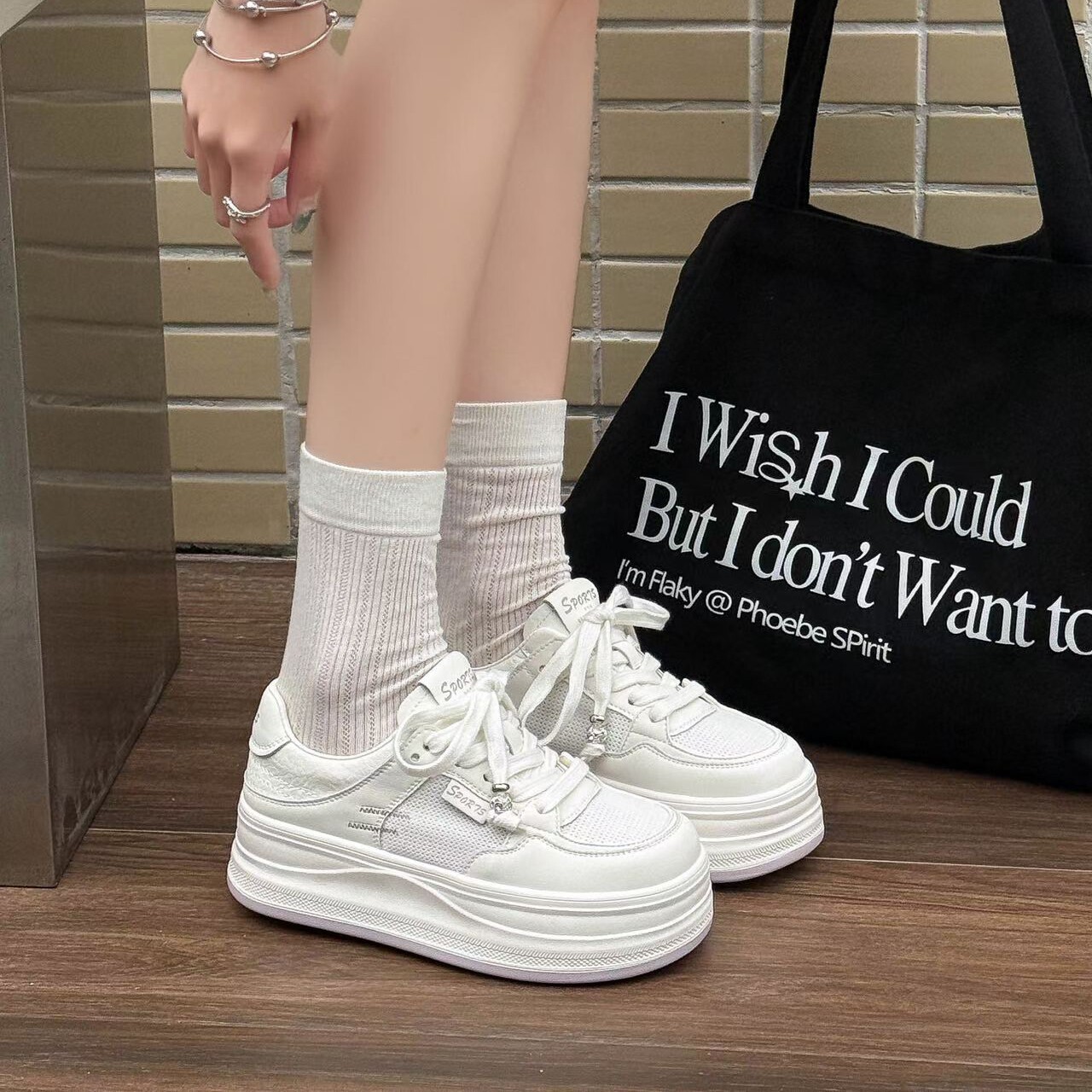 真皮透气网面鞋小白鞋轻便板鞋女