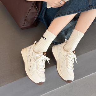 厚底单鞋 运动休闲女鞋 女真皮老爹鞋 轻便阿甘鞋 小白鞋 渊博2026新款