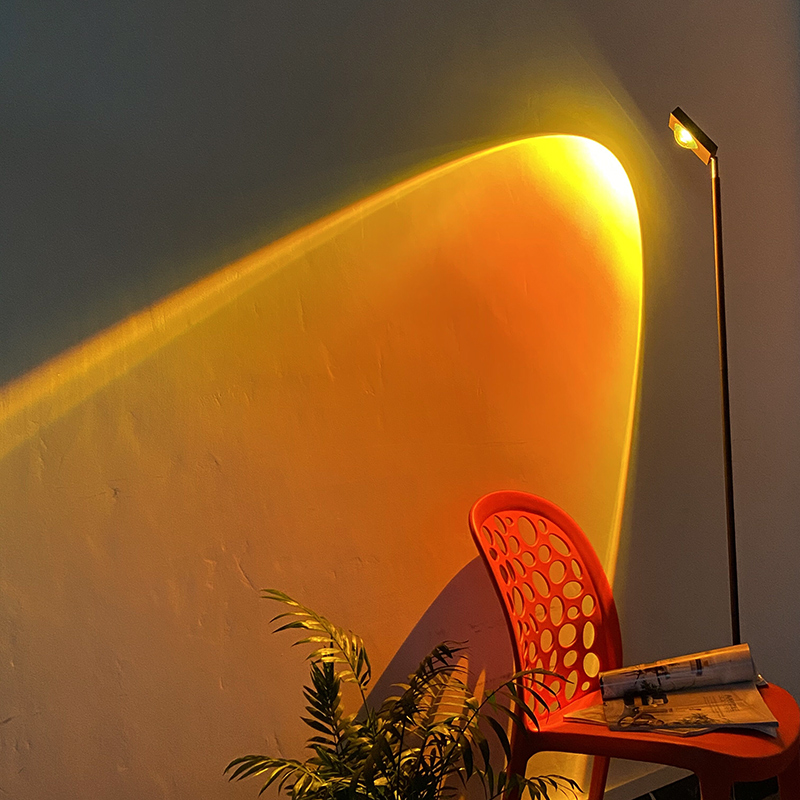 网红拍照夕阳ins设计投影日落灯