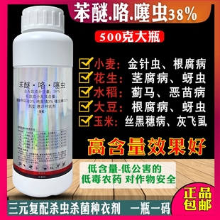 大户专用 38%苯醚咯噻虫小麦花生水稻拌种剂防虫防病包衣剂种衣剂
