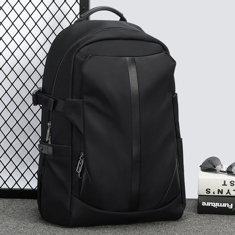 宝加西轻便双肩包男士背包大容量出差旅行电脑包多功能帆布书包